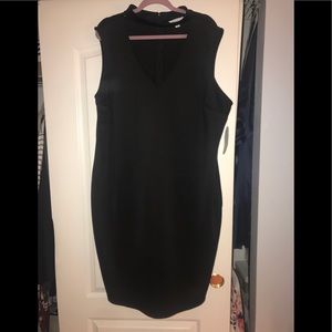 Plus size Mock neck mini dress